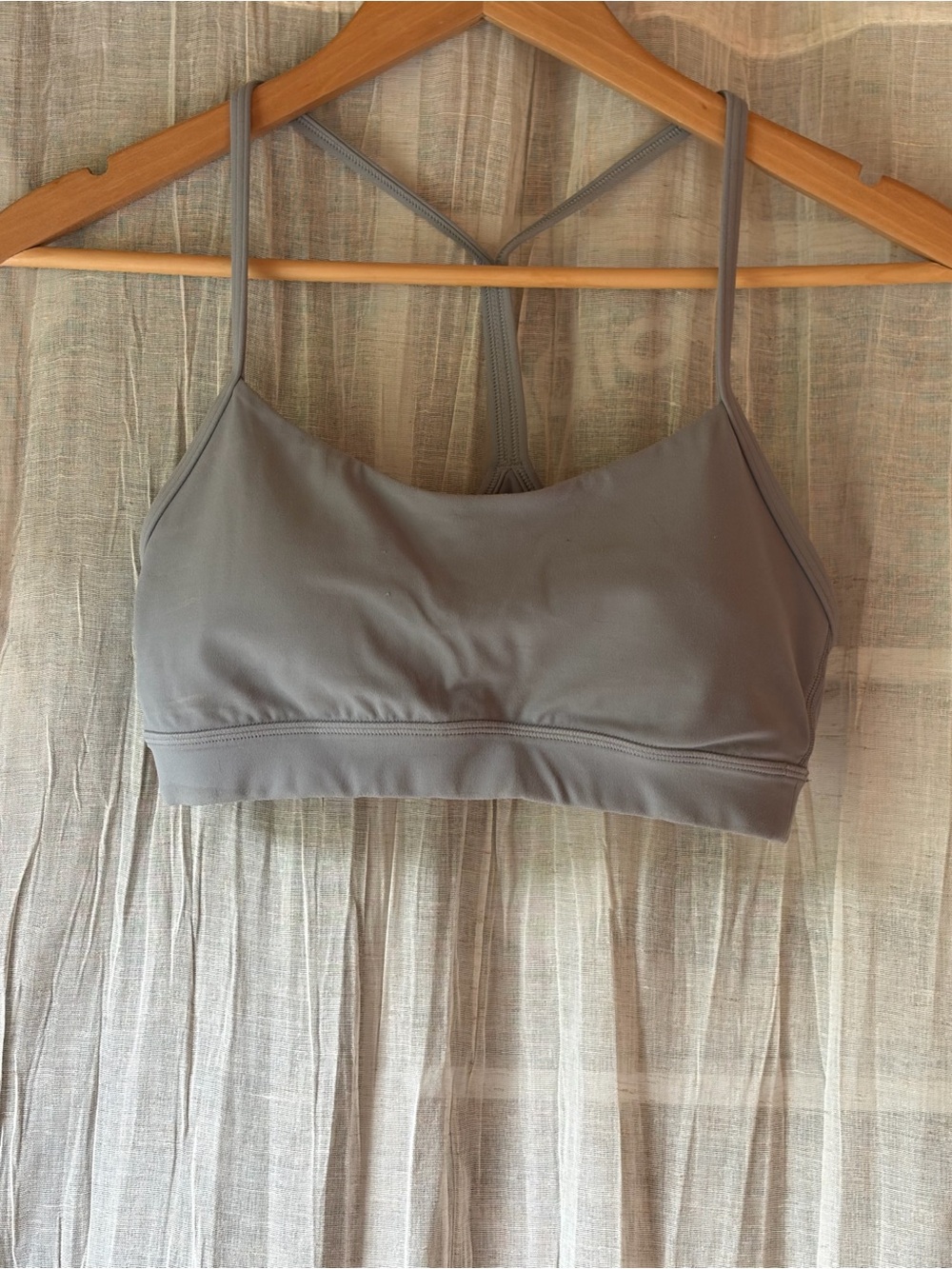 lululemon athletica Gray Minimalist Strappy Sports Bra